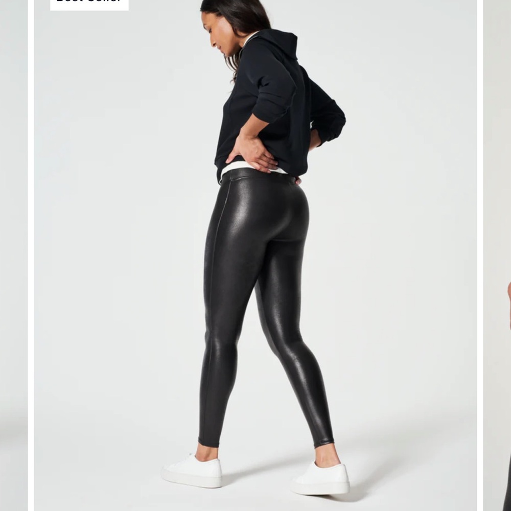 Spanx leggings faux leather spanxshape
